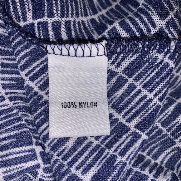 Kenneth Cole New York Navy/White V Neck Dress 6 - Picture 8 of 8